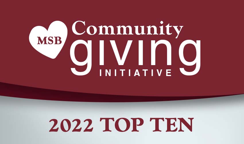 Monson Savings Bank Announces $15,000 in Donations, as the 2022 Community Giving Initiative Votes are Tallied.