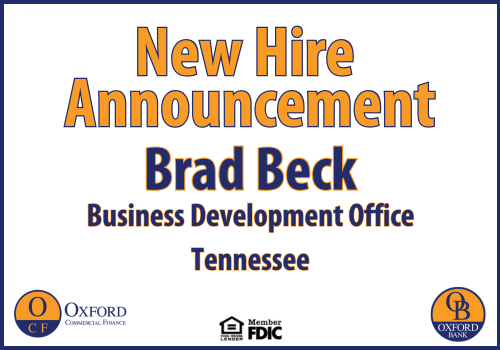 Oxford Commercial Finance Hires Brad Beck as Business Development Officer