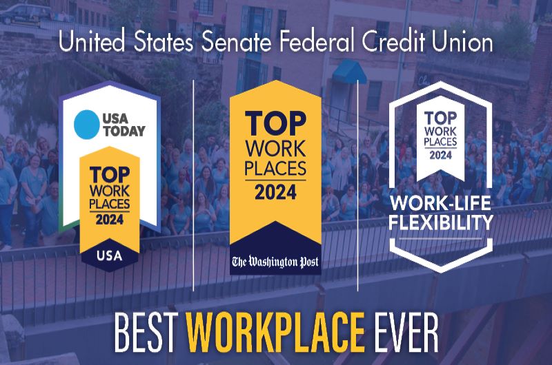 U.S. Senate Federal Credit Union Honored as Top Workplace by The Washington Post