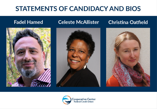 Statements of Candidacy and Bios Statements of Candidacy and Bios