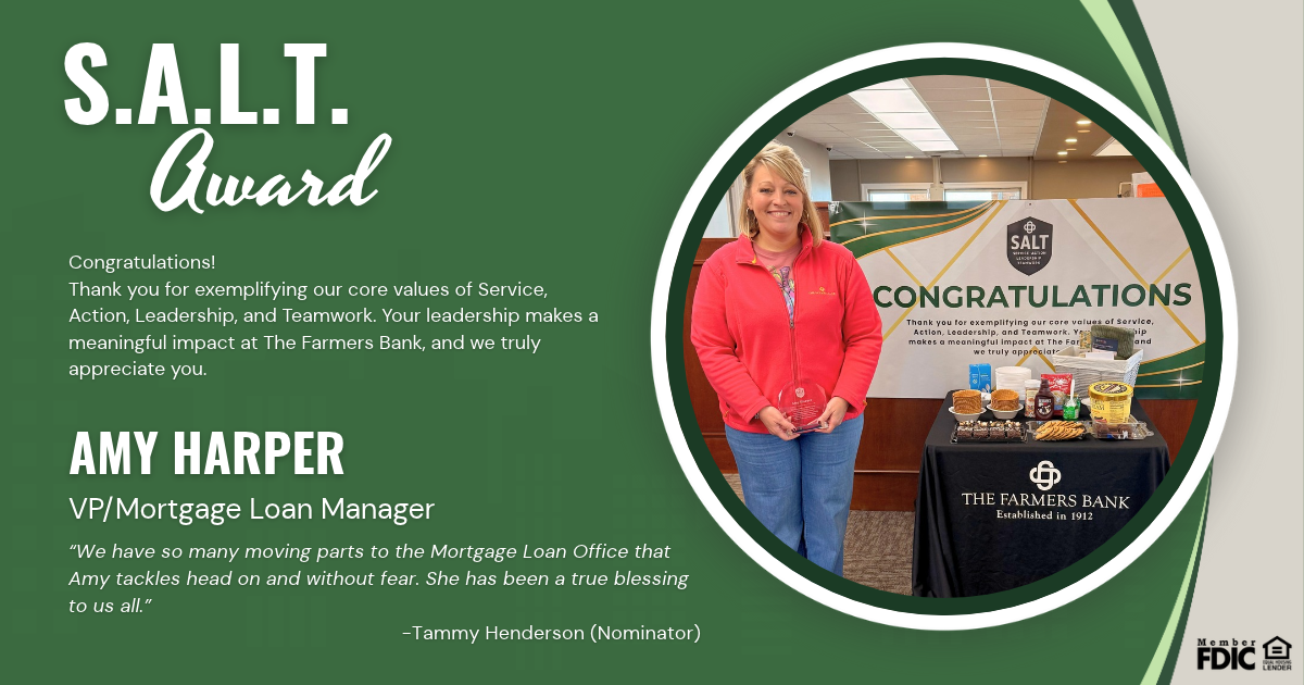 S.A.L.T. Award Nomination Spotlight: Amy Harper