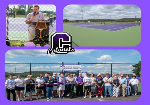 Ribbon Cutting Caverna Tennis Courts