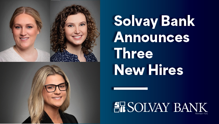 Solvay Bank Welcomes Three New Hires 