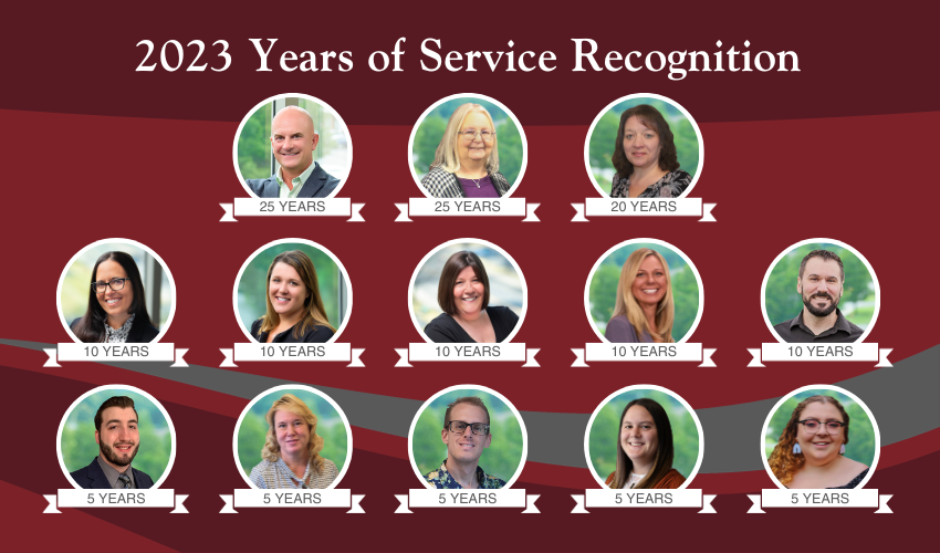 Monson Savings Bank Recognizes Employees for Years of Service