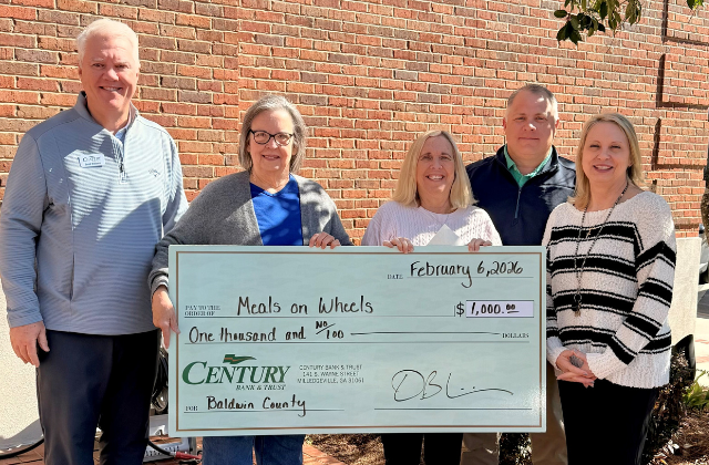Century Donates to Meals on Wheels Baldwin Co.