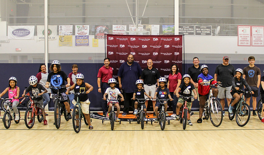 Monson Savings Bank Hosts Build-a-Bike Event at South End Community Center