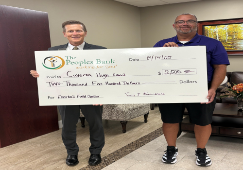 The Peoples Bank Supports Caverna High School Football