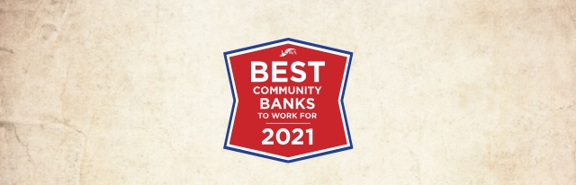 #1 Community Bank Employer in the Nation