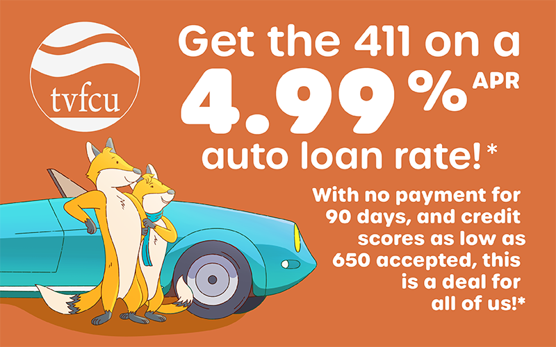 Get the 411 on a 4.99%* APR Auto Loan Rate