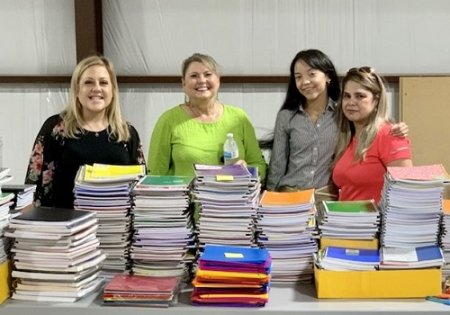 American Momentum Bank collects school supplies for local charities