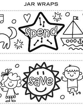 Save/Spend Jar Wrap