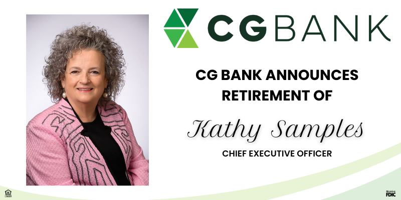 CG Bank Announces Retirement of Kathy Samples CEO