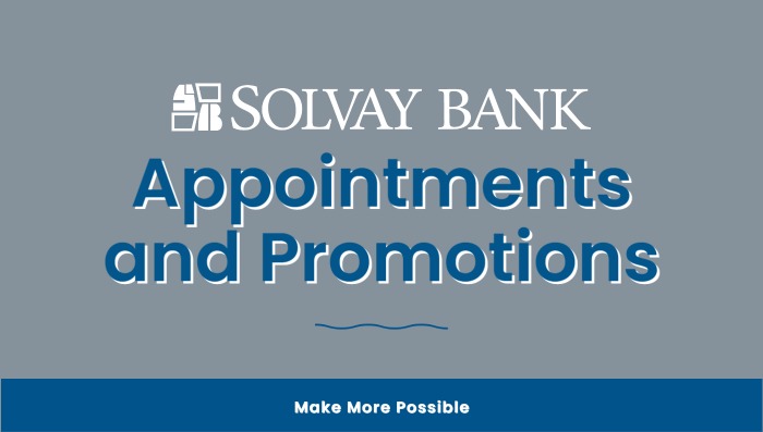 Solvay Bank Announces Appointments & Promotions