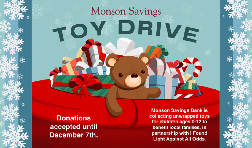 Monson Savings Bank Hosts Toy Drive