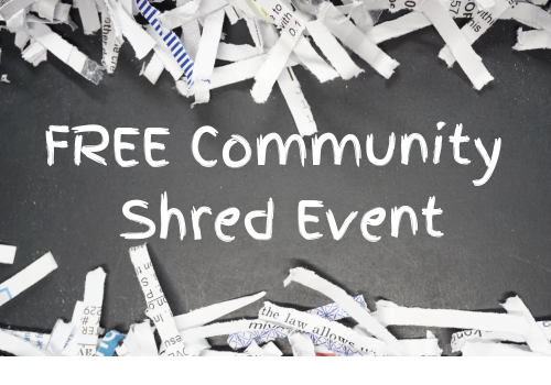 FREE Community Shred Event