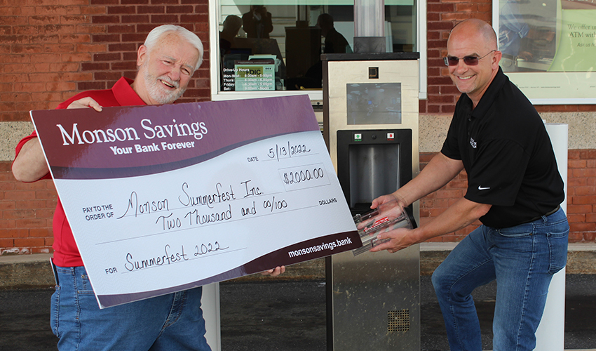 Monson Savings Bank Announces 2,000 Sponsorship of 2022 Monson Summerfest
