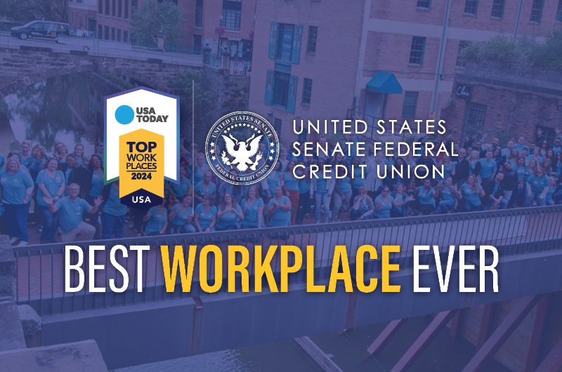 U.S. Senate Federal Credit Union Recognized Nationally as a  2024 Top Workplaces Winner by USA TODAY!