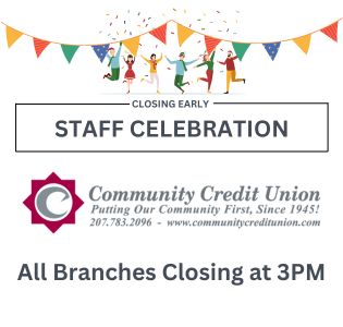 Staff Celebration January 14th, Branches Closing Early