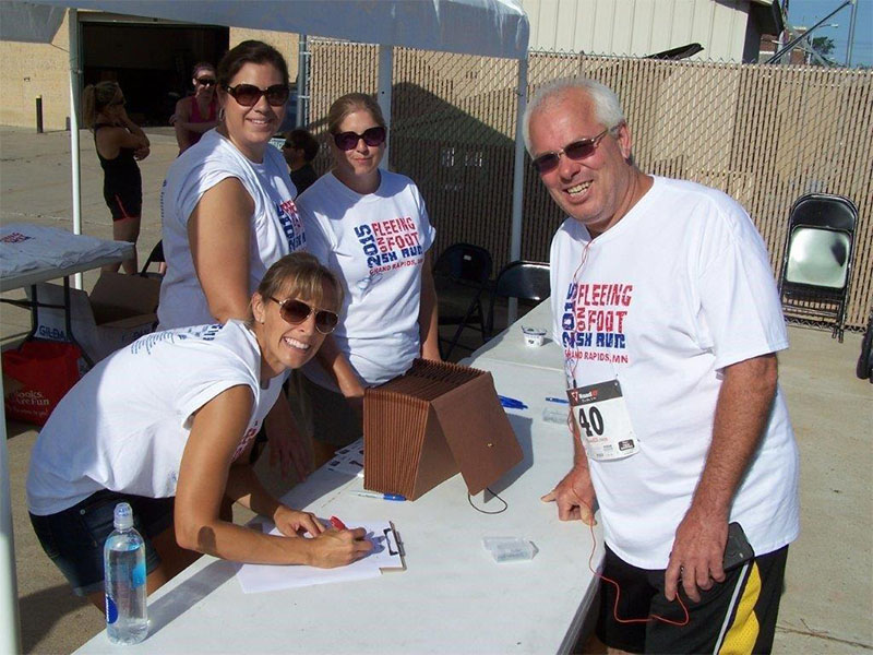 Fleeing on Foot 5K: Volunteer work within our communities