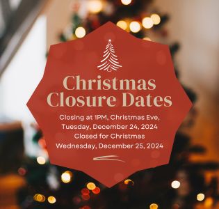 Christmas Eve & Christmas Holiday Closures