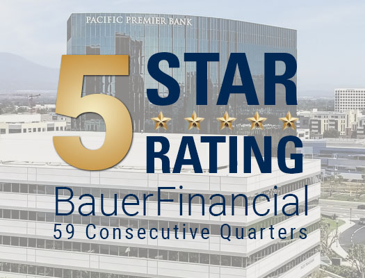 Image of Pacific Premier Rated High Performing by BauerFinancial