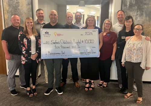 FCCU Raises $10,000 for Fargo Sanford Micro-Preemie Unit