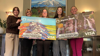 Alpine Bank's Loyalty Debit Card program began in 1997 and is an easy and effective way to give back. <a href="https://www.alpinebank.com/about-us/giving-back/loyalty-debit-card.html">Learn More</a>