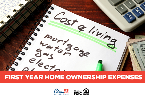 Navigating the First Year of Home Ownership Expenses