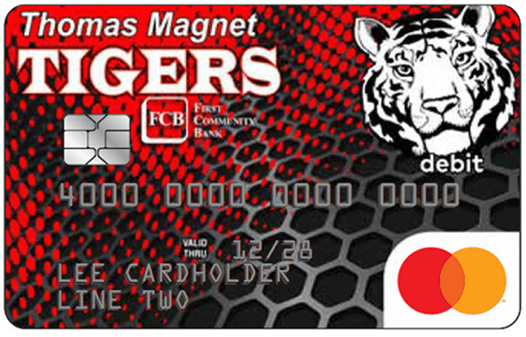 Image of Thomas Magnet Tigers Card