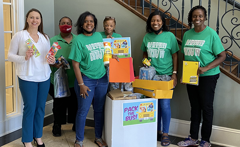 Tabitha Ransome PACK THE BUS | Synergy Bank | Houma, LA - Thibodaux, LA