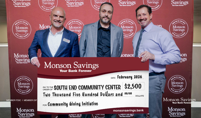 South End Community Center Receives $2,500 from Monson Savings Bank to Support Vital Programs