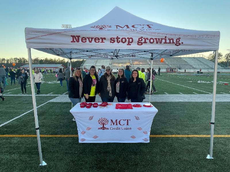 MCT supports our local communities with many different events, such as Lumberton Cupid Shuffle 5k!