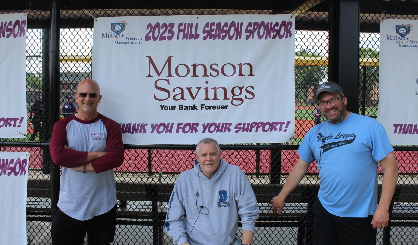Season Sponsor Monson Savings Bank Congratulates Miracle League of Western MA on Successful Season