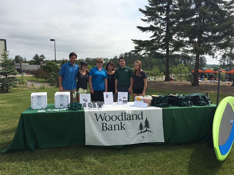 Bank employees ready for the Grand Rapids Grand Opening!