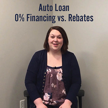 Video: Auto Loan 0% Financing vs. Rebates Video: Auto Loan 0% Financing vs. Rebates