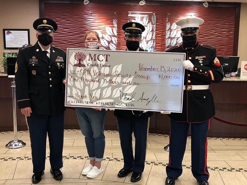 Our Patriotic Debit Card allows us to give back to those who have given us so much! We are honored to support our local Southeast Texas Veterans Service Group!