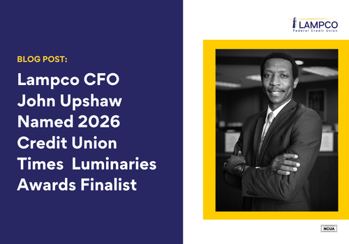Lampco CFO John Upshaw Named 2026 Credit Union Times  Luminaries Awards Finalist