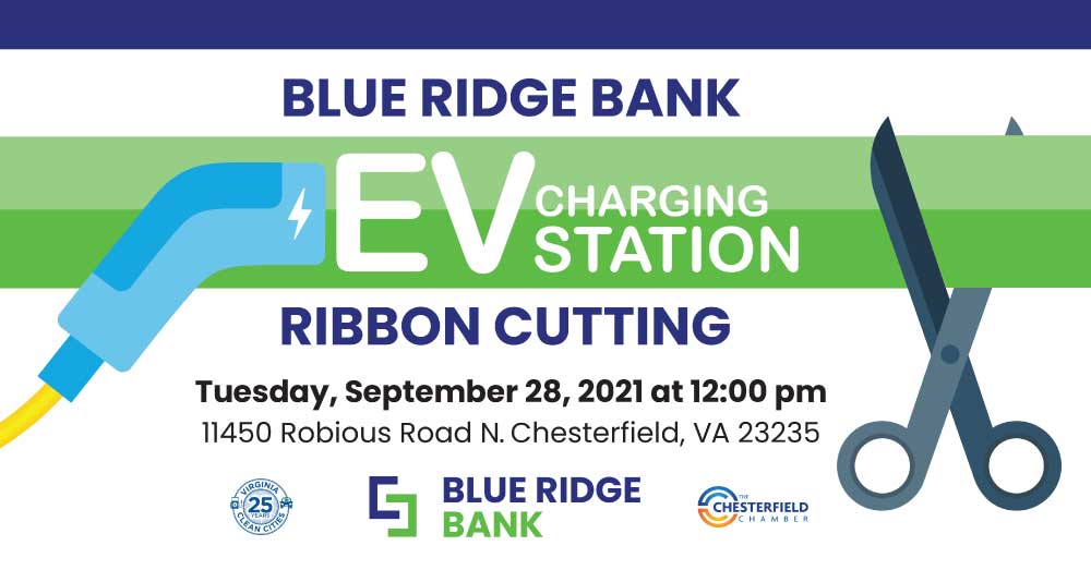 Blue Ridge Bank Announces Its First Electric Vehicle Charging Station
