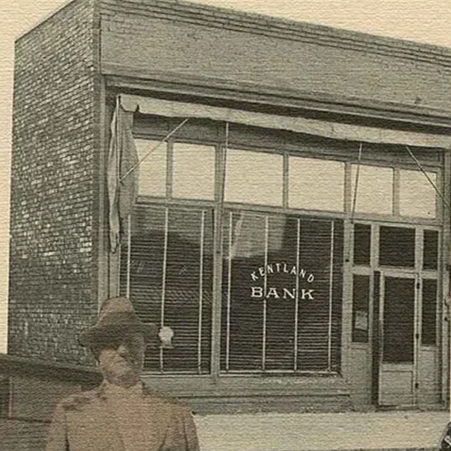 Image illustrating 1950 - Kentland Bank expands and renovates in 1950.
