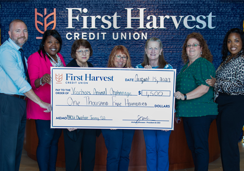 First Harvest Credit Union Donates to Voorhees Animal Shelter First Harvest Credit Union Donates to Voorhees Animal Shelter