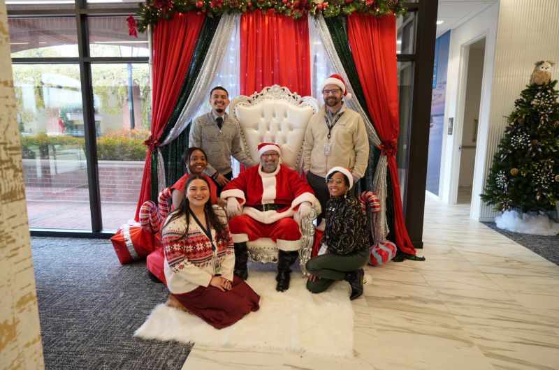 Santa's Annual Visit at Bowman!  