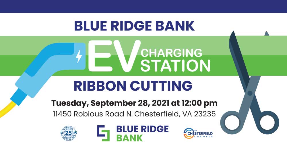 Blue Ridge Bank Announces Its First Electric Vehicle Charging Station Installation