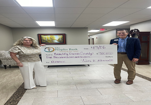 The Peoples Bank Proudly Supports Beautify Barren County