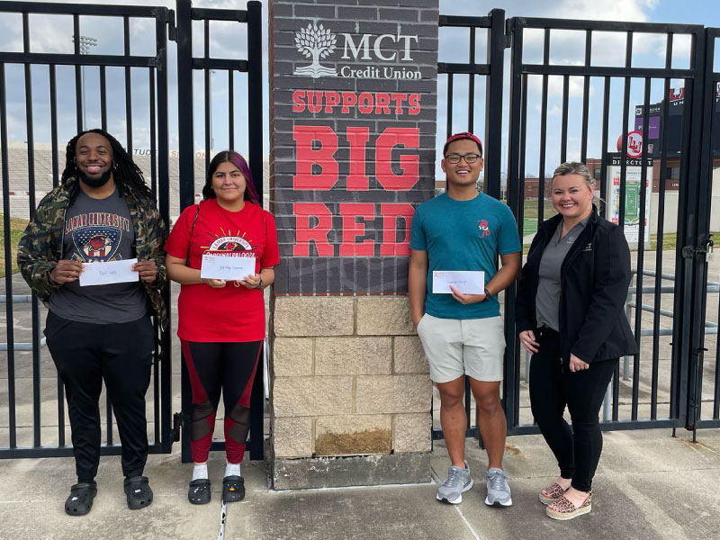 We partner with Lamar University and are able to give back to students that participate in our Touchdown Counter at the Lamar Football games. 