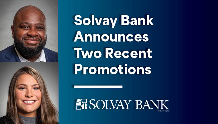Solvay Bank Announces Promotions of Taquon Mitchell and Mirabella Acchione
