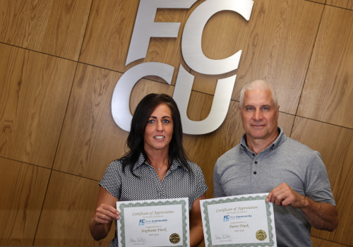 Employee Recognized for Years of Service