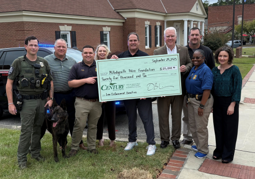 Century Donates to Friends of Milledgeville Police Foundation Century Donates to Friends of Milledgeville Police Foundation