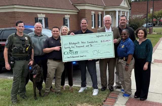 Century Donates to Friends of Milledgeville Police Foundation Century Donates to Friends of Milledgeville Police Foundation