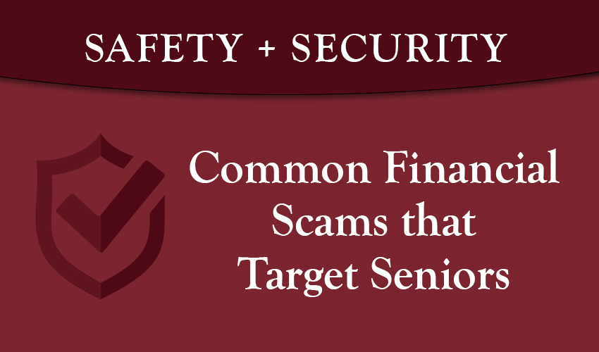Monson Savings Bank Warns of Common Financial Scams that Target Seniors