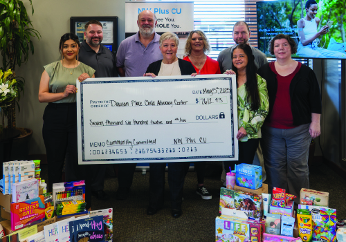 NW Plus CU Community Raised $8,500 for Dawson Place Child Advocacy Center! 